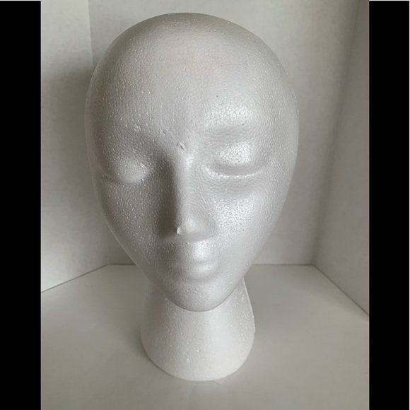 Accessories White Styrofoam Wig Head Display Stand Form Poshmark